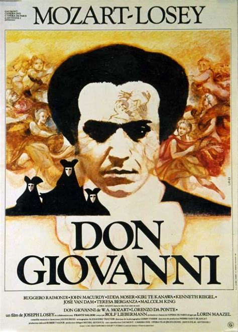 Don giovanni is an opera in two acts with music by wolfgang amadeus mozart and italian libretto by lorenzo da ponte. affiche DON GIOVANNI Joseph Losey - CINESUD affiches cinéma