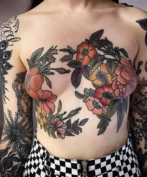 This tattoo flows across the chest of this man effortlessly. Pin on Mastectomy Tattoos