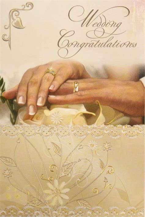 An awesome notion of marriage can be painted in the hearts of new couples by inscribing non cheesy wedding card messages as wedding wishes congratulations on cards. Aid to the Church in Need & Wedding Congratulations card