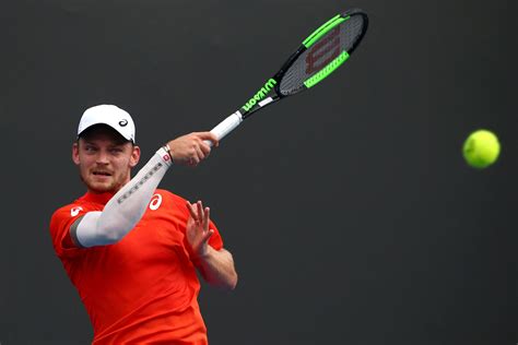 He strings the racquet with luxilon alu power. Miami Open provides David Goffin a chance at redemption