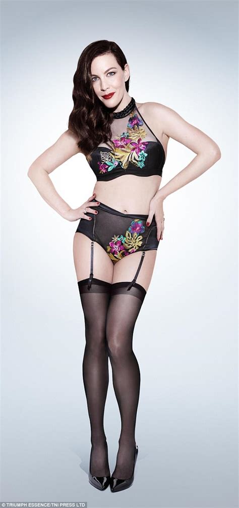 Brunette lingerie masturbates sheer teases. Liv Tyler poses in burlesque-inspired lingerie... showing ...