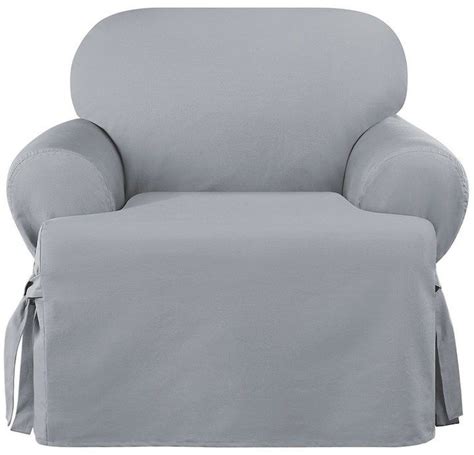 Wayfair basics box cushion armchair slipcover. Sure Fit Sailcloth T-Cushion Chair Slipcover | Slipcovers ...