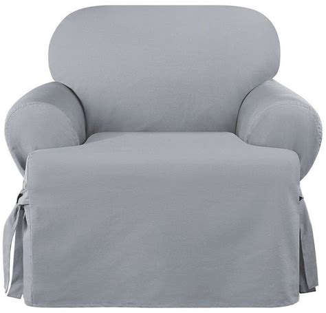 You'll need to look at the edges of your seat cushions, where they meet the arms of your sofa or chair. Sure Fit Sailcloth T-Cushion Chair Slipcover | Slipcovers ...