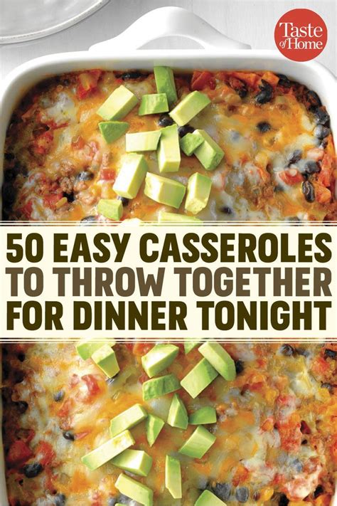 Here are 12 recipes to try. 70 Simple Casseroles to Throw Together for Dinner Tonight ...