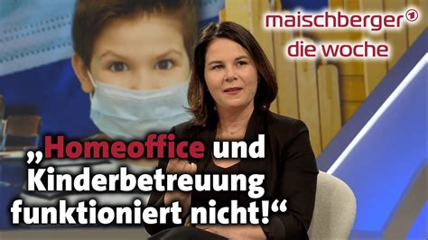 Dennoch sei ihre wortwahl falsch gewesen. Grünen-Vorsitzende Annalena Baerbock bei maischberger. die ...