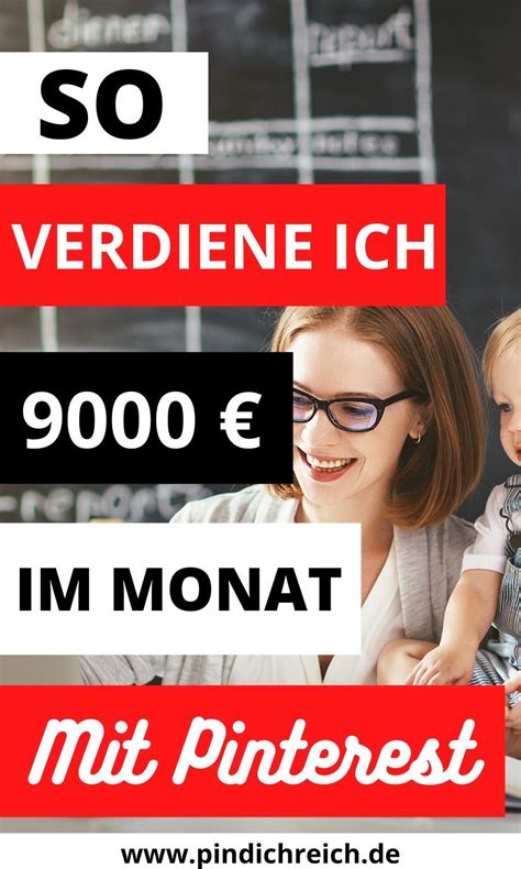 Wer sich ins zeug legt und kontinuierlich daran arbeitet, kann sich diesen viele menschen suchen nach unkomplizierten wegen im internet und / oder von zuhause aus geld zu verdienen, meist nur ein kleiner zusatzverdienst. So verdiene ich 9000 € im Monat durch Pinterest in 2020 ...