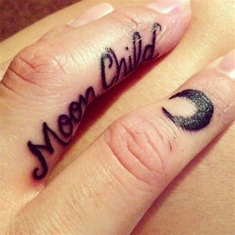Tattoos are an unlikely cause of skin cancer according to ariel ostad, a professor of dermatology at nyu lagone medical center, reported in the new york times. Moon child. Tattoos. Finger tattoos! | Finger tattoos ...