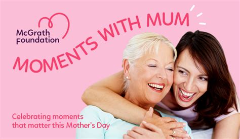 It is celebrated on various days in many parts of the world, most commonly in the months of march or may. McGrath Foundation Launches 'Moments With Mum' Campaign ...
