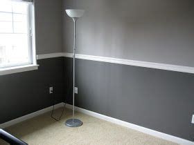 Red and black wall painting ideas. One in the SAHM: Sneak Peak | Two tone walls, Living room ...