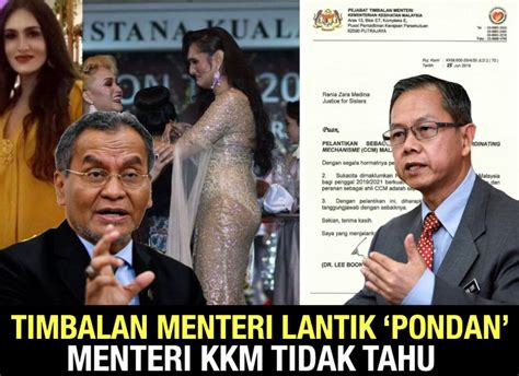 Timbalan menteri kesihatan, datuk dr noor azmi ghazali dan exco perak, razman zakaria mengaku salah ingkar perintah. Menteri tak tahu Timbalan lantik 'pondan' anggota CCM ...