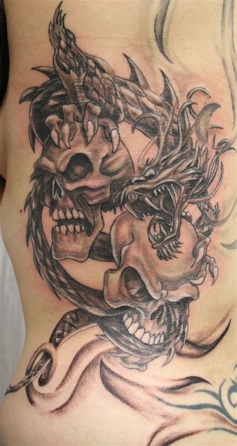 Dragon tattoo drawings for men. Skull Tattoo Designs for Men| Pretty Skull Tattoo for ...