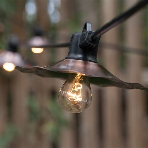 Maybe you would like to learn more about one of these? Cafe String Lights, Clear A15 Bulbs, Copper Shades - Yard Envy