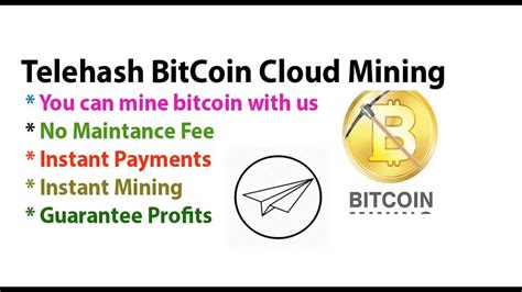 It is important to know, that one can also mine different cryptocurrencies, not only bitcoin! TeleHash Bitcoin Cloud Mining|Telegram Bitcoin Mining Bot Review 2018 - YouTube