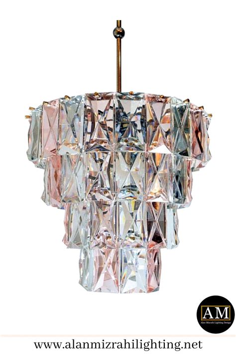 Longsheng 20pcs pink crystal chandelier icicle prisms lamp candelabra replacement parts with octagon beads,diy crystal curtain pendants 38mm 4.4 out of 5 stars 222 $9.99 $ 9. Faceted Rectangular Crystal Prisms Chandelier in 2020 ...