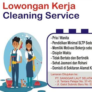 Jika anda salah satu kriteria yang ada di kualifikasi lowongan ini, silahkan kirim. Lowongan Kerja Cleaning Service di Honda Sanggar Laut ...