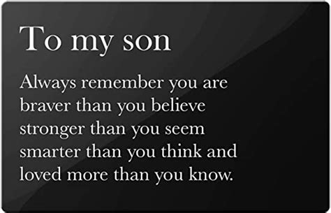 Since the day you were born you have brought nothing but meaning and joy into my life. Amazon.com: Son Gifts from Mom Dad - Inspirational ...