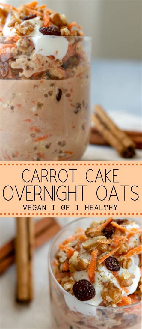 Pumpkin is not just for halloween folks. Easy Carrot Cake Overnight Oats (Oatmeal) I Georgie Eats | Recipe | Overnight oats recipe ...