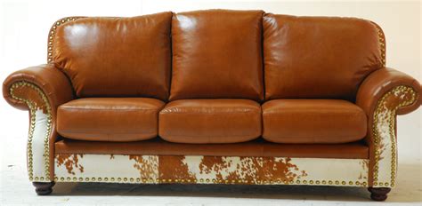 Maybe you would like to learn more about one of these? Cowskin & Leather Couch from Slick Rock Designs | White ...