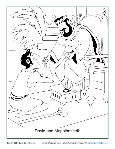 Here you can explore hq david and jonathan transparent illustrations, icons and clipart with filter setting like size, type, color etc. David and Mephibosheth Coloring Page - Children's Bible ...