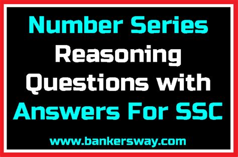 We'll give you the first number! Number Series Reasoning Questions with Answers pdf For SSC CGL