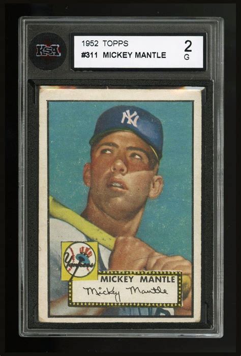 In 1886, goodwin tobacco (owner of old judge and gypsy queen cigarettes) created what has become known as the first official baseball card set (aka the n167 set). 1952 Topps #311 Mickey Mantle First Topps Card (NY Yankees ...