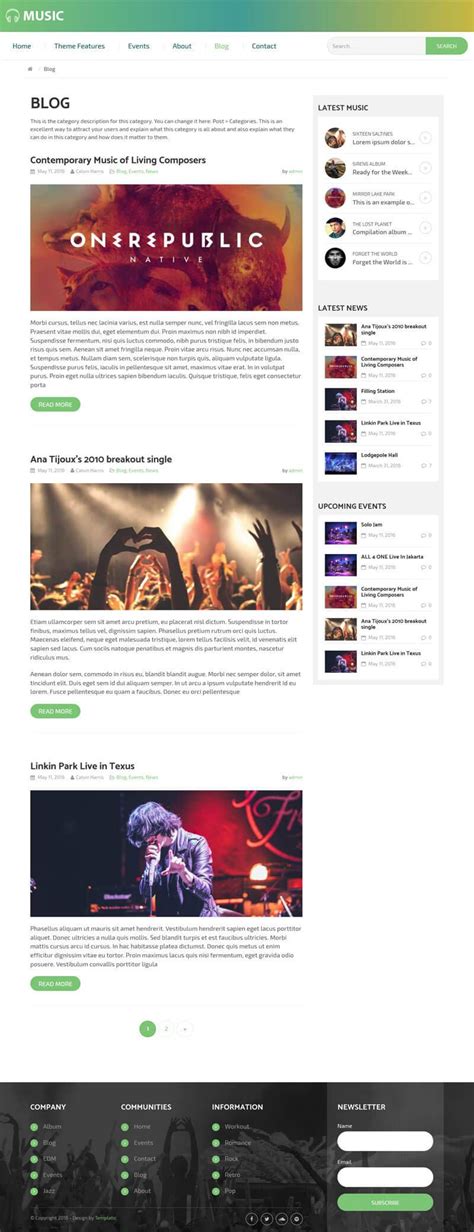 1.1 how are the sites. #1 Music WordPress Theme 2019 | Bands, Musicians, Artists Template