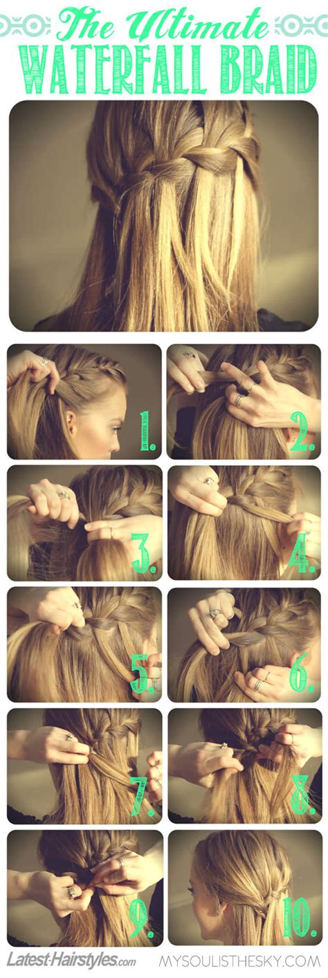 It can be better created on long hair, since the longer the hair is the more charming it will be. Waterfall Braid Tutorial: Get The Ultimate Waterfall Braid