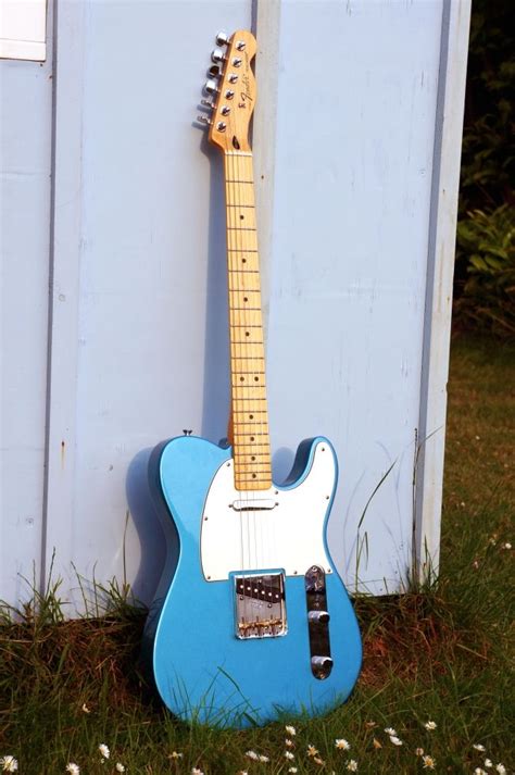 Clear top coats were always nitro, but not all custom colours had clear coats; Fender Telecaster - Lake Placid Blue | Fender telecaster ...