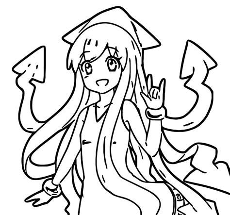 They also host splatfest events, with each sister representing one of the two teams. Squid Girl Coloring Page 352 - Coloring Sheets