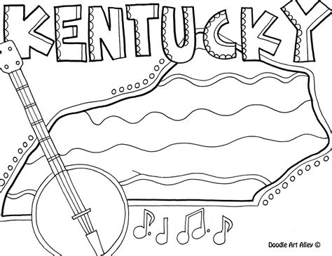 Who is the curator of the kentucky derby museum? United States Coloring Pages - Classroom Doodles