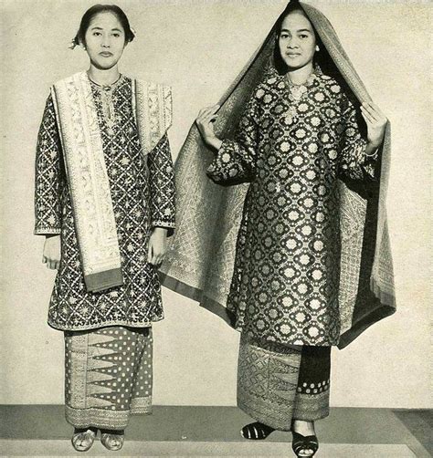 Maybe you would like to learn more about one of these? Vintage Palembang Songket and Baju Kurung | ArtsINDO ...