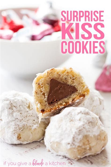 Add a bit of milk if your dough is too firm; Surprise Kiss Cookies | Recipe | Kiss cookies, Kiss cookie ...