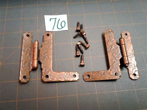 We carry a variety of overlay cabinet hinges. 9 Pairs McKinney H and L 3/8" Offset Copper Cabinet Hinges ...