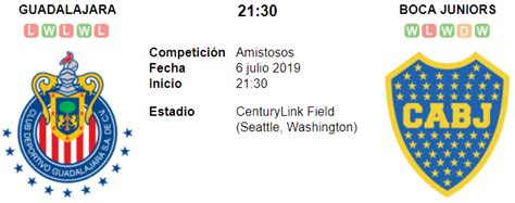 It doesn't matter where you are, our football streams are available worldwide. Resultado Chivas de Guadalajara 0 - 2 Boca Juniors 06 de ...