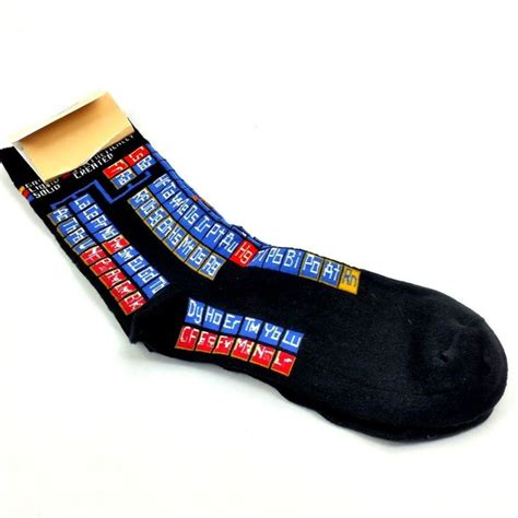 Funny, cool, or just plain weird, you'll find the socks your feet deserve. Periodic Table Socks For Bare Feet Originals Science ...