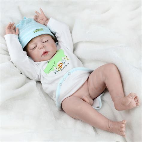 Baby boy just born® robe & booties set. 22" Reborn Baby Doll Handmade Full Body Silicone Vinyl ...