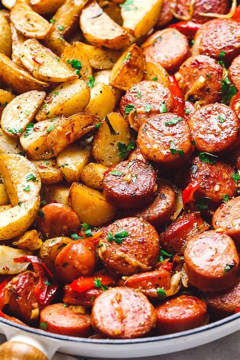 Remove foil and rewrap in plastic wrap. 20-Minute Smoked Sausage and Potato Skillet | Smoked ...