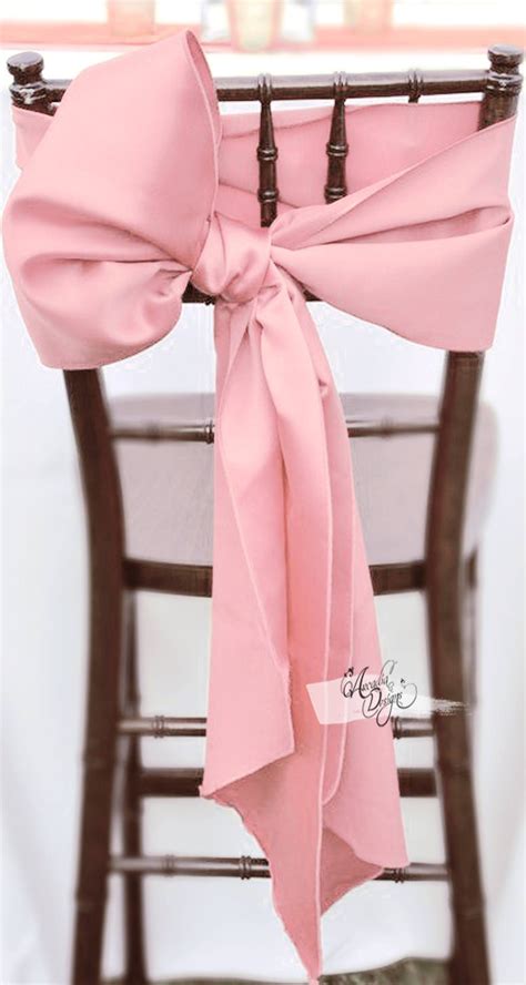 Our chair sashes can make your wedding or party an event to remember. Thick Wide Blush Pink High quality Pre-ironed Satin Chair ...