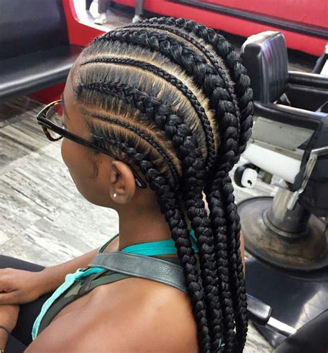 Ndeye has over 20 years of experience in african hair including braiding box braids, senegalese twists, crochet braids, faux dread locs, goddess locs, kinky twists, and lakhass braids. . (french braiding hair) | Feed in braids hairstyles ...