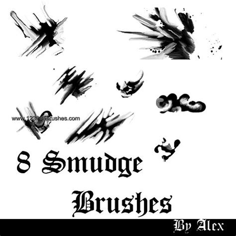 There two different sizes of brush sets in this pack which will. Smudge 11 - Download Photoshop brush http://www ...