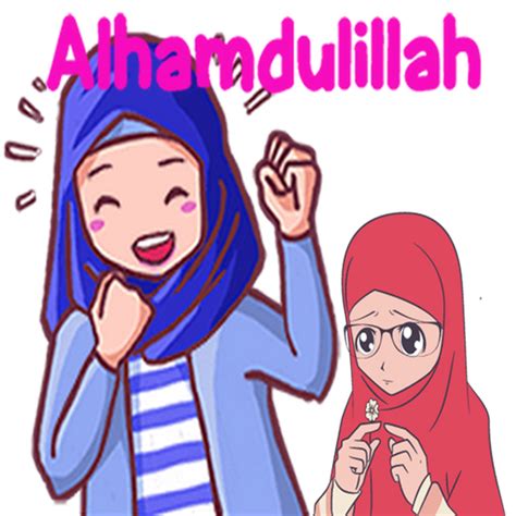 Stiker wa whatsapp bergerak juga dapat dibuat menggunakan aplikasi tambahan. Stiker Muslimah Lucu Untuk Whatsapp