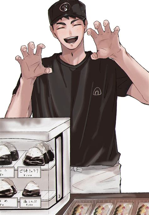 See more ideas about haikyuu, haikyuu anime, haikyuu fanart. ぎゑ on Twitter: "ジャッカルポーズしたら嬉しそうに返してくれるおにぎり宮の店主 (23)… " in ...