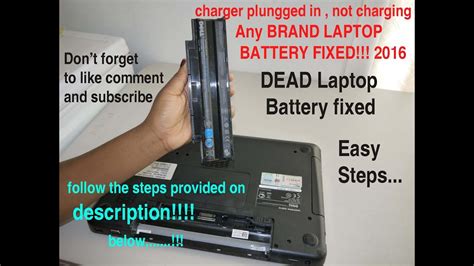 2 common fixes to why is my laptop battery not charging? Laptop Battery not charging "plugged in, not charging ...