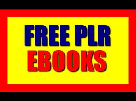 Find free plr products and free private label rights content such as free ebooks, plr articles, software, wordpress plugins, and videos. Free PLR Ebooks: Download 6 Unrestricted free plr ebooks ...