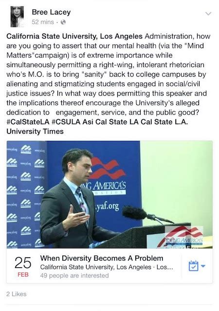 We want everyone to appreciate shapiro's wit and writing, which is why we've compiled our top. CSULA Leftists Complain Ben Shapiro Lecture Will Damage ...