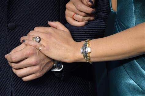 In truth, the couple of two years have been officially engaged since may of this year, but it wasn't until comic con, where the actress is promoting the avengers franchise, that we finally got a good look at the boulder that's now sitting on her left ring. 17 Unique Celebrity Engagement Rings That Are 1 Of A Kind ...