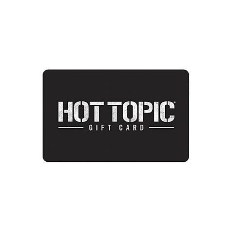 No expiration date or service fees.the merchants represented are not sponsors of the promotion or otherwise affiliated with giftbit or its subsidiaries. Hot Topic Gift Card Hot Topic ($10) liked on Polyvore ...