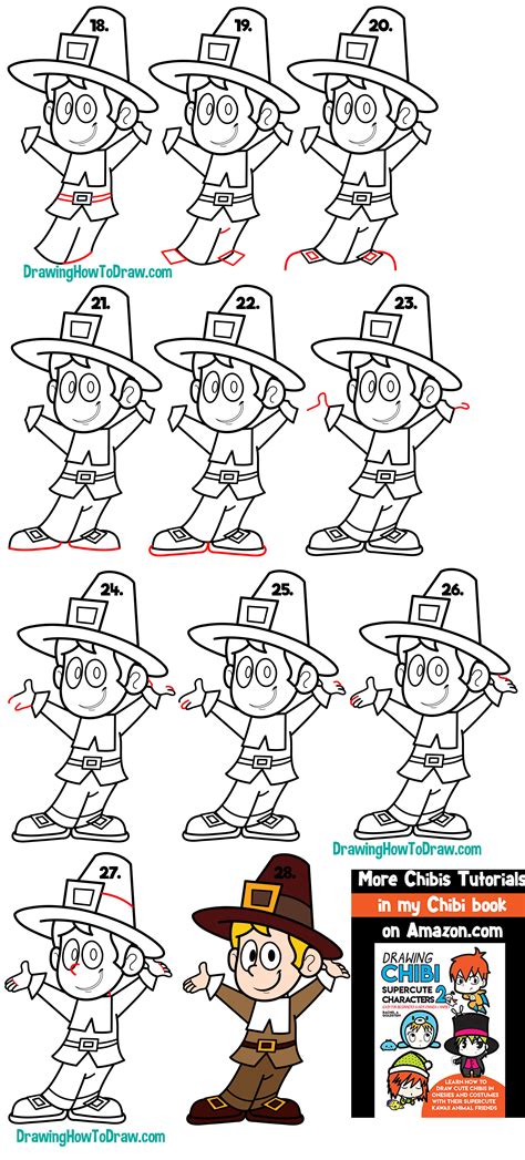 Drawing doesn't always need to be about real things—you can have if you want to draw cartoon comics or to animate your characters, you need. How to Draw a Cartoon Pilgrim for Thanksgiving Easy Step by Step Drawing Tutorial for Beginners ...