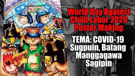 As part of their statistical work, ilo maintains these young boys are among the millions of children in child labour worldwide. Art Vlog #3 - World Day Against Child Labor 2020 Poster ...