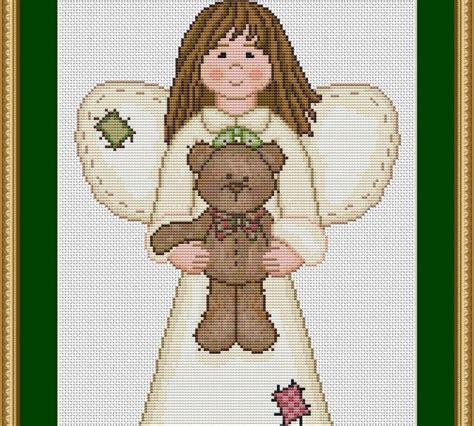 Check spelling or type a new query. Cross Stitch Works: Angel with Teddy Bear 7161217 Free ...